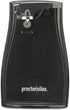 Proctor Silex Power Electric Automatic Can Opener with Knife Sharpener, Twist-off Easy-Clean Lever, Cord Storage, Black (75217F) 7.9" x 4.8" x 5"