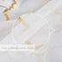 Kotile White Sheer Window Curtains Set of 2 Panels - Gold Moroccan Tile Lattice Pattern Drapes for Living Room, 52 x 95 Inch