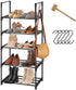 5 Tier Shoe Rack, Stackable Shoe Rack Organizer for 10 Pairs, Durable Space Saving Shoe Shelf, Sturdy Freestanding Shoe Shelf for Closet, Hallway, Entryway, Bedroom, Living Room (5 Tier)
