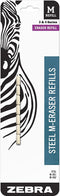 Zebra Pen Mechanical Pencil Eraser M-Refill, White, 7-Pack