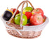 Oval Willow Basket with Double Drop Down Handles