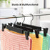 GUANJUNE 20 Pack Clothes Pants Hangers, Space-Saving Skirt Holders with 360 ° Swivel Hooks, Adjustable Clips, Trouser Hangers, Clothes Coat Garment Jeans Hangers