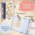 COFICE Recipe Book Binder 8.5x9.5 Recipe Ring Binder, 4x6 Cards and Tabbed Dividers, Seasoning Design