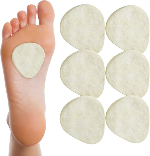 Metatarsal Felt Foot Pad - 1/4" Thick - 6 Pairs (12 Pieces)