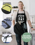 ApronMen, Fear The Bearded Chef Apron, Professionally Printed Funny BBQ Grilling Aprons for Men (Black) - Adjustable One Size Fits All - 100% Cotton - Mens Apron With Pockets