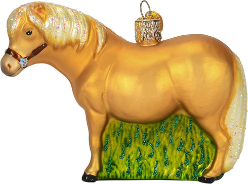 Old World Christmas Ornaments Shetland Pony Glass Blown Ornaments for Christmas Tree