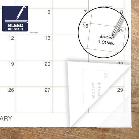 2022 Desk Calendar by AT-A-GLANCE, Monthly Desk Pad, 21-3/4" x 17", Standard, Two Color (GG250000)