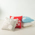 Afirmly 18x18,Cotton Christmas Blessing Throw Pillow Cover for Bed Sofa Cushion Car Snowflake Embroideried Pillowcases ,1pair Grey