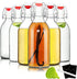16oz Swing Top Bottles -Glass Beer Bottle with Airtight Rubber Seal Flip Caps for Home Brewing Kombucha,Beverages,Oil,Vinegar,Water,Soda,Kefir (6 Pack) (16 Oz- Set 6 (New))