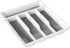 Lavish Home Silverware Organizer 5 Compartment Plastic Flatware, Cutlery and Utensil Drawer Storage for Home or RV with Non-Slip Rubber Liner