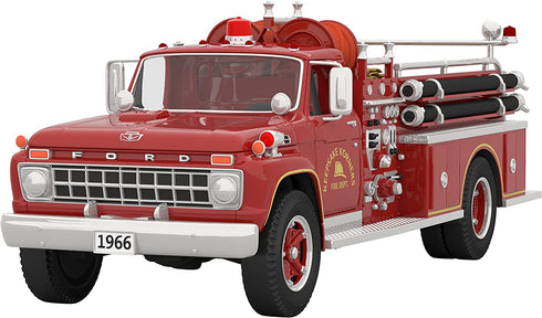Hallmark Keepsake Christmas Ornament 2021, Fire Brigade 1966 Ford Fire Engine, Metal, Light