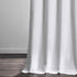 HPD Half Price Drapes FLCH-BO19021-84 Italian Textured Faux Linen Hotel Blackout Curtain (1 Panel), 50 X 84, White