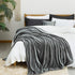 Bedsure Fleece Blanket Twin Size 350GSM - Soft Blankets for Bed All Season,60x80 Inches Grey
