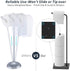 Toilet Paper Holder Stand, Veckle Free Standing Toilet Paper Holder for Bathroom, Weighted Base Toilet Paper Stand Black, Toilet Paper Roll Holder Stand with Reserve