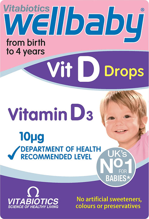 Vitabiotics Wellbaby Vit D Drops - 30ml