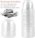 50 Pack 10oz Dessert Cups with Lids, Clear Plastic Parfait Cups with No Hole Dome Lids and Sporks, Disposable Snack Bowls for Cereal Parfait, Ice Cream, Yogurt, Fruit, Cupcakes, Pudding