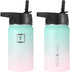 Iron Flask Sports Water Bottle - 14 Oz, 3 Lids (Straw Lid), Leak Proof, Vacuum Insulated Stainless Steel, Double Walled, Thermo Mug, Metal Canteen