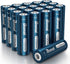 BONAI Solar AA Rechargeable Batteries, High Capacity 1100mAh NiMH Battery for Outdoor Solar Lights 1.2V Pre Charged Double-A Batteries (AA 20 Pack)…