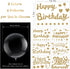 42 Pieces Birthday Bobo Balloon Decorations Include 30 Pieces 18 Inch Bubble Transparent Balloons and 12 Pieces Happy Birthday Bobo Balloon Stickers for Birthday Party Indoor and Outdoor Supplies