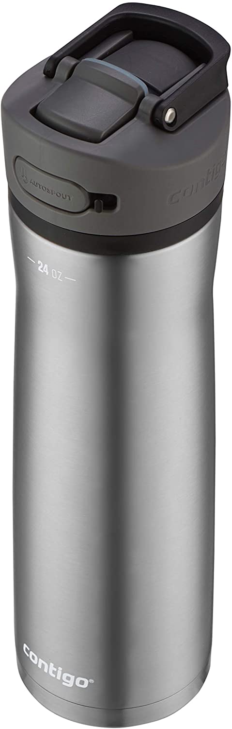 Contigo AUTOSPOUT Water Bottle, 24oz, Licorice Lid