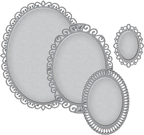 Spellbinders S4-425 Nestabilities Elegant Ovals Etched/Wafer Thin Dies