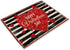 Valentine's Day Placemats Set of 4 Washable Cotton Linen Heat Resistant Table Place Mats Happy Lover Romantic Rose Love Red Placemats for Holiday Banquet Dining Kitchen Table Decor (Valentine's Day)