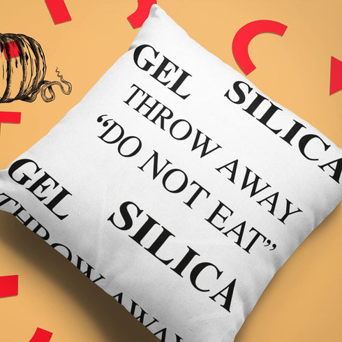 Silica Gel Throw Pillowcases, Lightweight Super Soft Easy Care Pillowcases - 2-Pack, Funny Square Throw Pillow Cover, 16"X16" Decorative Pillowcase Funny Decor Case with Hidden Zipper