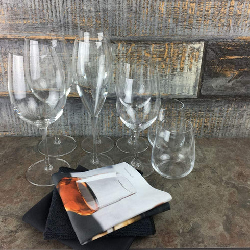 Wine Glass Polishing Cloth Set of 3 Lint Free Microfiber Polishing Towels for Glassware or Barware