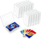 12 Pieces Card Deck Boxes Empty Plastic Storage Box Card Holder Clear Card Case, Snaps Closed
