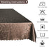Locika Washable Vinyl Tablecloth Easy Care Dinning Tablecloth Rectangle Heavy Plastic Tablecloth Waterproof Spillproof Vinyl Tablecloth (Chocolate, 60" X 120" Rectangle/Oblong)