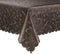 Locika Washable Vinyl Tablecloth Easy Care Dinning Tablecloth Rectangle Heavy Plastic Tablecloth Waterproof Spillproof Vinyl Tablecloth (Chocolate, 60" X 120" Rectangle/Oblong)