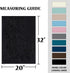 Bath Rug for Bathroom 20x32 Non Slip Bathroom Rug Water Absorbent Washable Rug Mat for Indoor Extrance Feature Extra Thick Bouncy Fluffy Chenille, Black - 20" x 32"