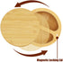 Salt and Pepper Bowls, Salt Keeper with Swivel Lid and Magnet to Keep Dry, Bamboo Salt Cellar with Two Spoons, Two Deep Compartments for Counter