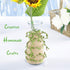 Naidiler 196 Ft Green Leaf Ribbon Jute Burlap Twine Vine with Artificial Leaves for Safari Decor Baby Shower Jungle Decor and DIY Wreath Wraping Craft