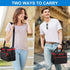 Adult Lunch Box for Men & Women Insulated Lunch Bag with Adjustable Shoulder Strap, Leak Proof Reusable Lunch Cooler Tote Bag for Office work, Picnic and Outdoor (Black)