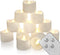 Homemory Flameless Candles, LED Tea Lights with Remote and Timer, 6H/8HTimer, Long Lasting Battery Operated LED Candles, Ideal for Home Decor and Seasonal Celebration, Pack of 12