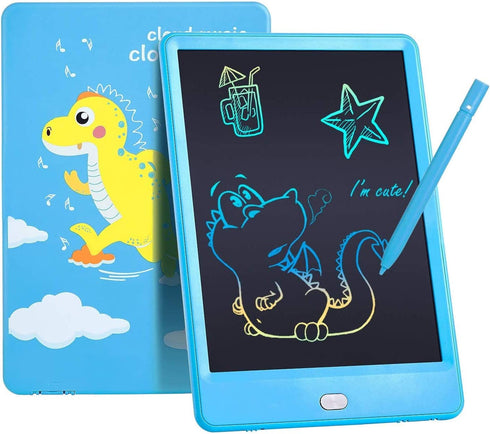 TEKFUN Toddler Toys for Boys 3 4 5 6 7 Year Old, 8.5" LCD Writing Tablet Doodle Board, Color Drawing Pad for Kids Doodle Board , Educational Boys Gifts Toys for 3-8 Year Old Girls Boys (Blue Dinosaur)