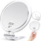 Handheld 20x Magnifying Mirror with Folding Handle, Portable Hand Mirror with Magnification for Makeup/Travel, Double Sided, Round, 6"