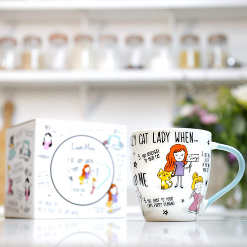 Love Mug: Crazy Cat Lady Mug - Crazy Cat Lady Gifts, Birthday Gifts for Cat Mom, Cat Mom Coffee Mug Cup. Cat Mom Coffee Mugs, Crazy Cat Lovers Mug, Coffee Mug Cat, Cat Mug for Women. Best Cat Mom Mug