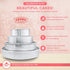 Crown 6 inch Cake Pans Set of 2, 2 inch Deep, Heavy Duty, Fully Straight Sides, Made in Canada
