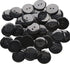 GANSSIA 1 Inch (25mm) Black Color Buttons 2 Holes Resin Button for Sewing and Craft Pack of 100pcs