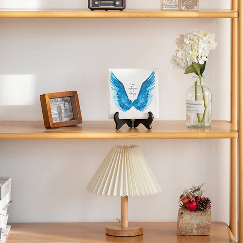 LukieJac Memorial Gifts In Loving Memory Of Loved One Mother Father Gifts Sympathy Gifts For Loss Of Mom Bereavement/grief/condolence/remembrance Gifts Angel Wing Funeral Home Decor Wodden Sign Plaque