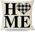 PANDICORN Modern Farmhouse Pillow Covers 18x18 Set of 4, Black Buffalo Plaid Check Home Love Heart Truck Wreath, Spring Decor Green Flower Floral, Welcome Throw Pillow Cases Outdoor Decorations