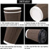 HSSUGI 12 Oz Premium Insulated Ripple Paper Coffee Cups,40 Packs Paper Coffee Cups with Lid,Disposable Paper Cups .To Go Paper Coffee Cups for Drink,Travel,Home and Office