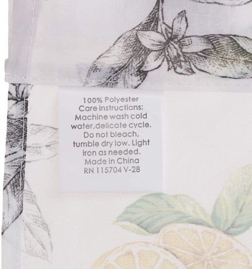 Achim Home Furnishings LDTV36YL12 Lemon Drop Tier and Valance Window Curtain Set, 58" x 36", Yellow