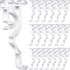 Jetec Valance Clips 2.5 Inch Arc-Shaped Window Valance Clips Clear Plastic Valance Retainer Clips Blind Valance Clips Hidden Valance Clips (20 Pieces)