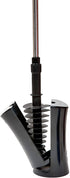 ToiletShroom Revolutionary Plunger, Squeegee, Clog Remover, Drain Cleaner, Bathroom Toilet Dredge Tool, Stainless Steel Handle with Caddy Holder, Оne Расk, Black