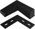 6 Packs 4¾ Inches Heavy Duty L Right Angle Bracket Flat Straight Mending Plate, Metal Steel Repair Fixing Bracket Connector, Length 4¾", Width 1½", Thickness 4mm, Max. Load 170LB