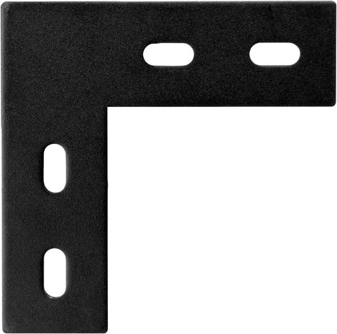 6 Packs 4¾ Inches Heavy Duty L Right Angle Bracket Flat Straight Mending Plate, Metal Steel Repair Fixing Bracket Connector, Length 4¾", Width 1½", Thickness 4mm, Max. Load 170LB