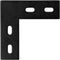 6 Packs 4¾ Inches Heavy Duty L Right Angle Bracket Flat Straight Mending Plate, Metal Steel Repair Fixing Bracket Connector, Length 4¾", Width 1½", Thickness 4mm, Max. Load 170LB